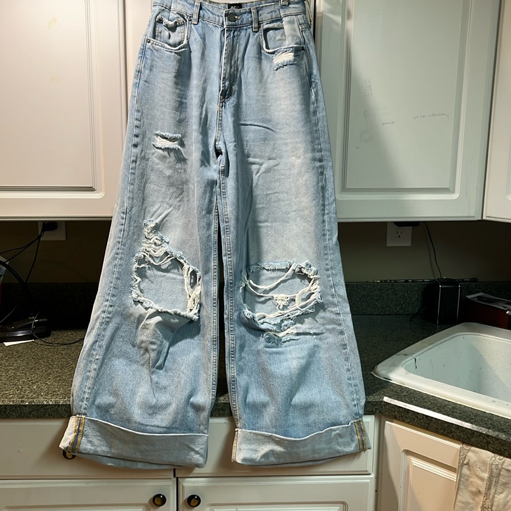 BDG skater baggy Wide-Leg Jeans in Blue